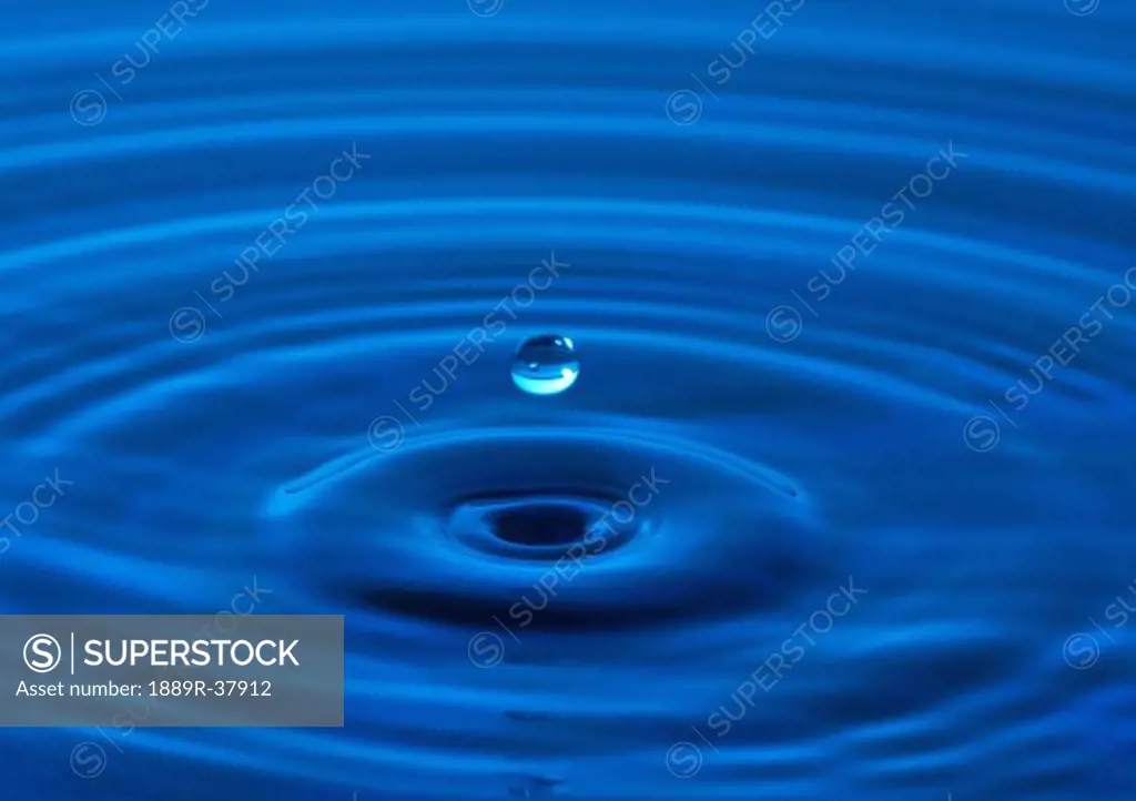 Blue droplet