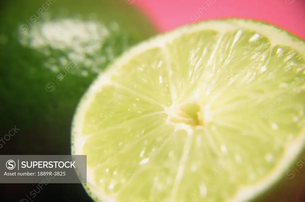 A cut lime