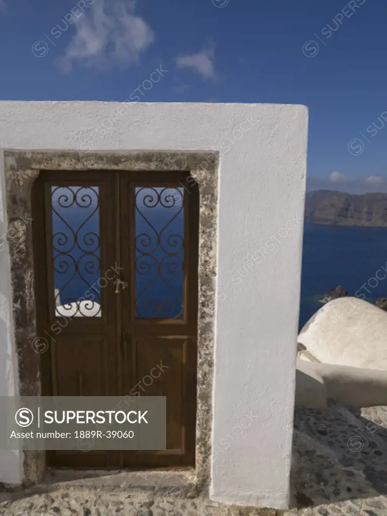 Doorway, Santorini, Greece
