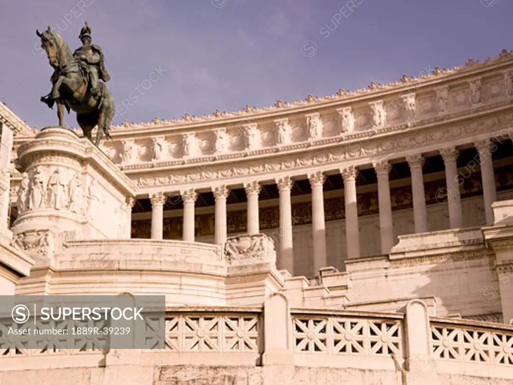 Monument to Vittorio Emanuele II, Rome, Italy; Monument to the first king of a unified Italy completed in 1935