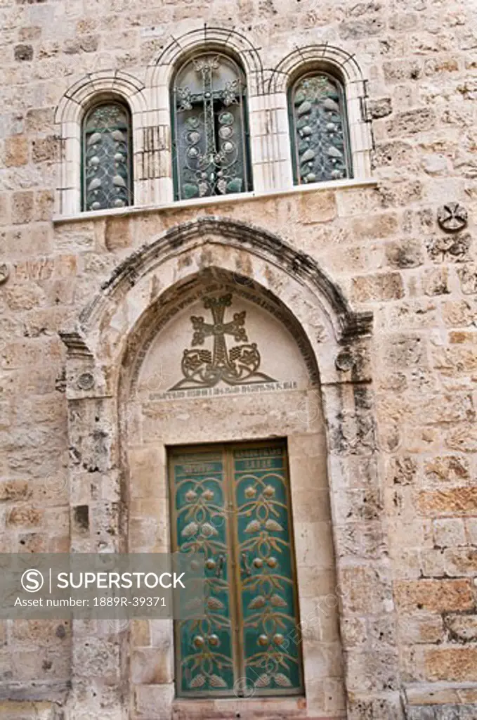 Door, Church of Holy Sepulchre, Jerusalem, Israel  