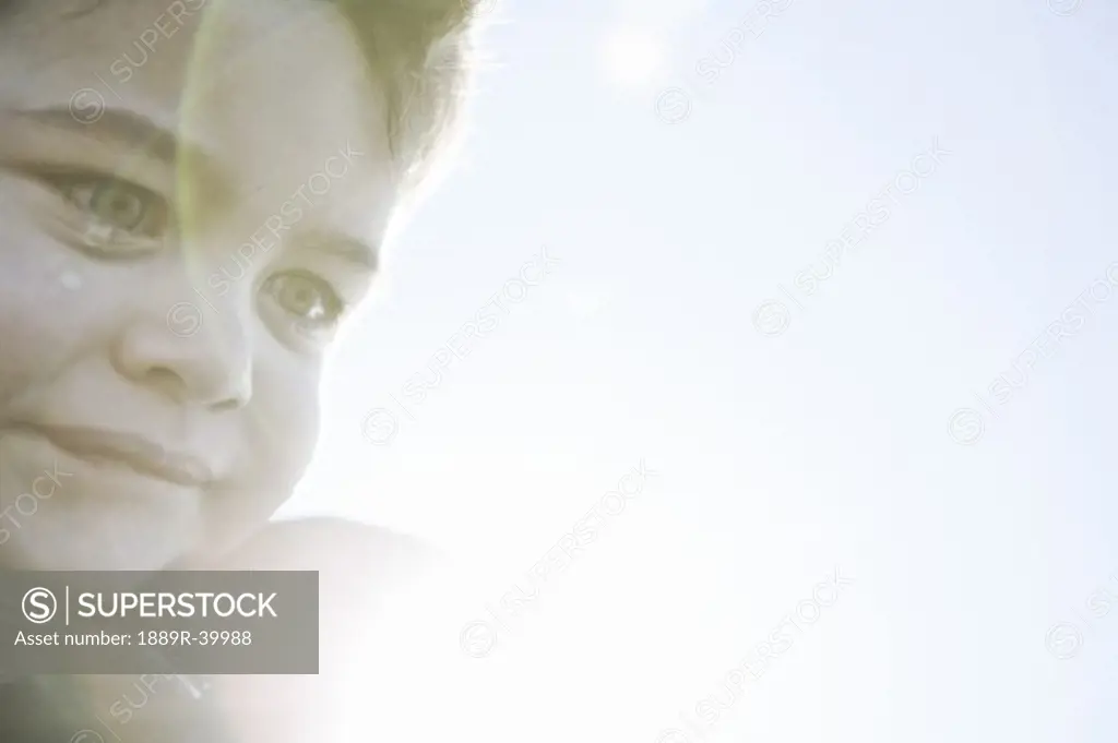 Young boy in sunlight
