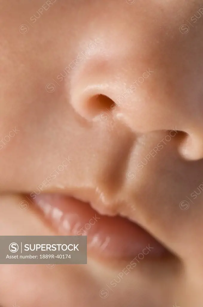 Baby mouth and nose