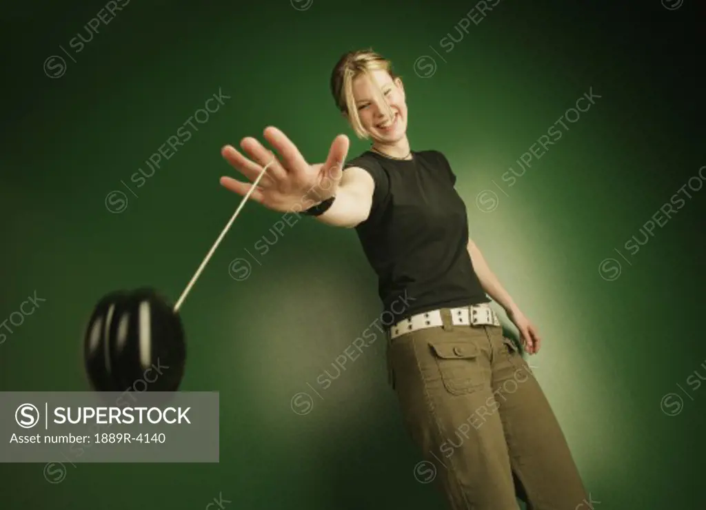 Teenage girl with yo-yo