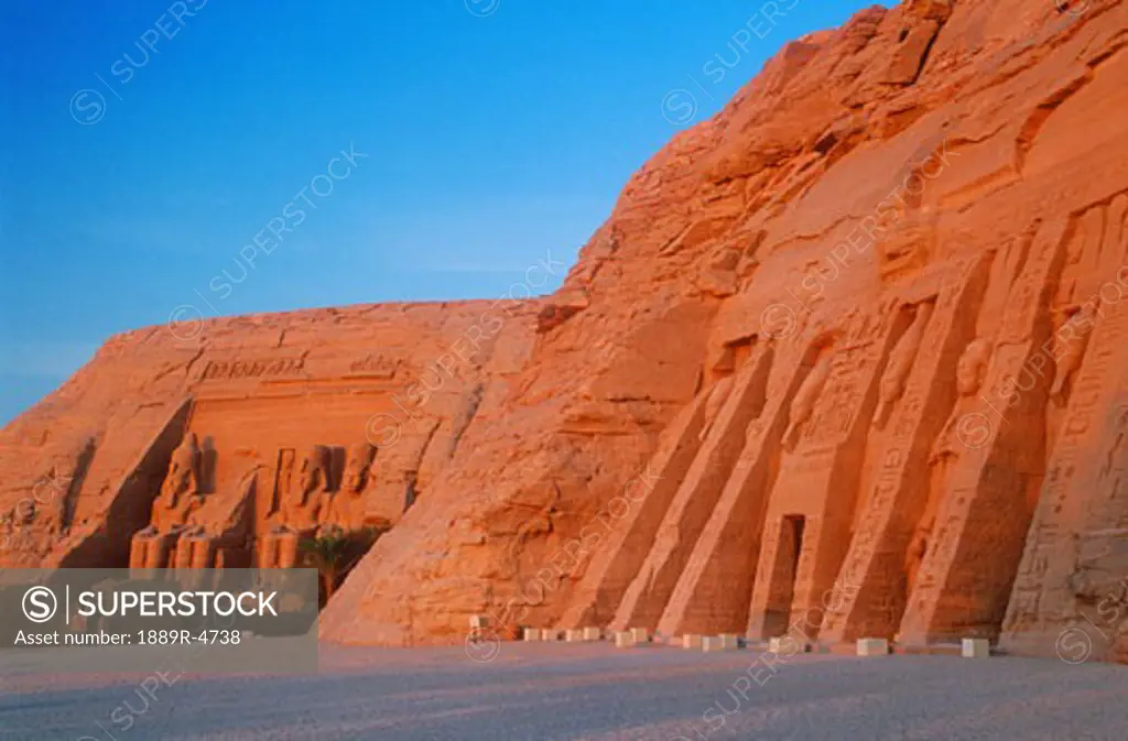 Temple of Hathor and The Great Temple in Abu Simbel, Egypt