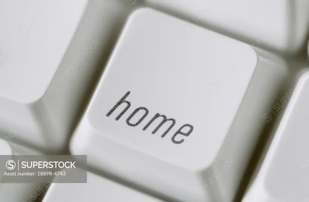 The home key on a computer keyboard