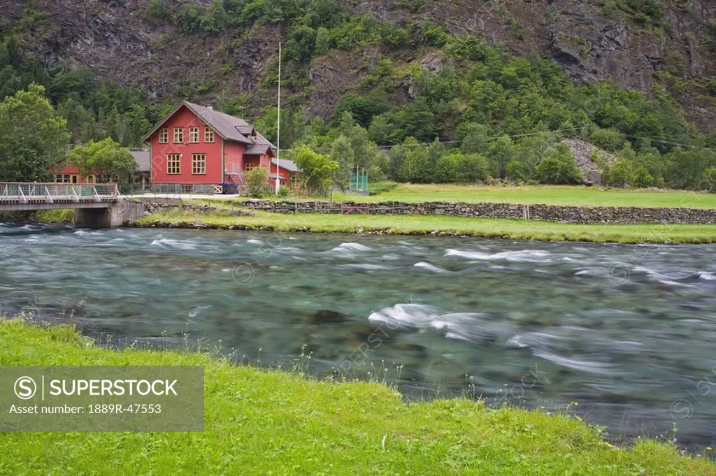 Flamsdalen Valley School, Flam, Sognefjorden, Western Fjords, Norway, Scandinavia