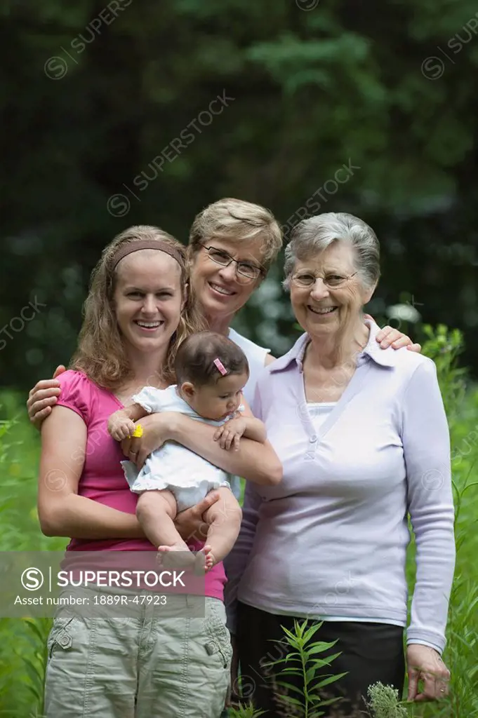 Four generations of women