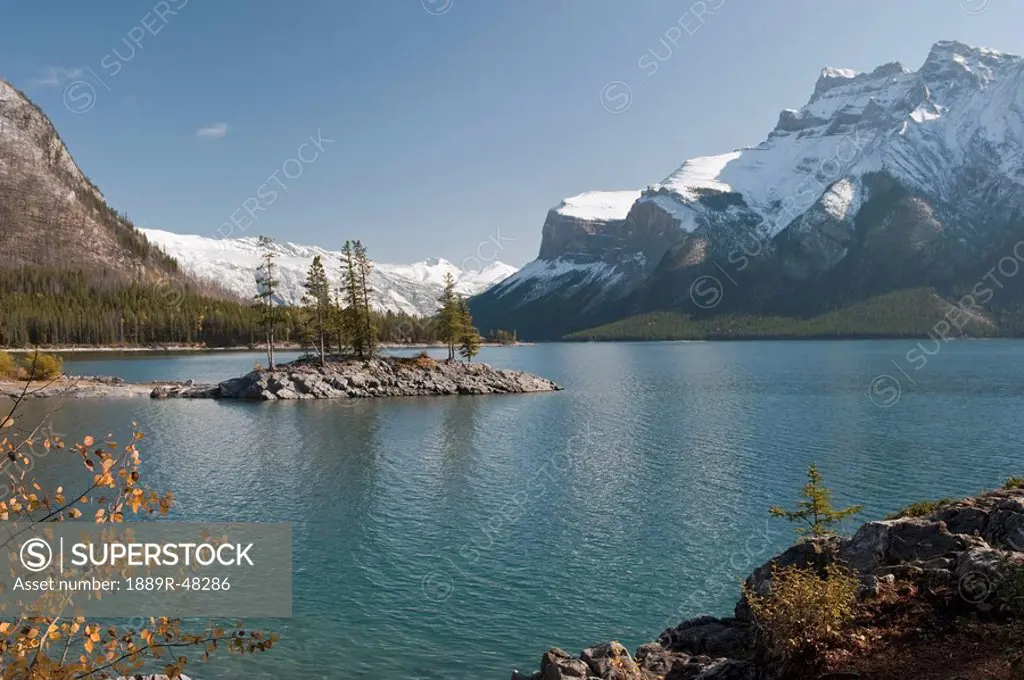Lake Minnewanka and Mount Inglismaldie, Banff Park, Banff, Alberta, Canada