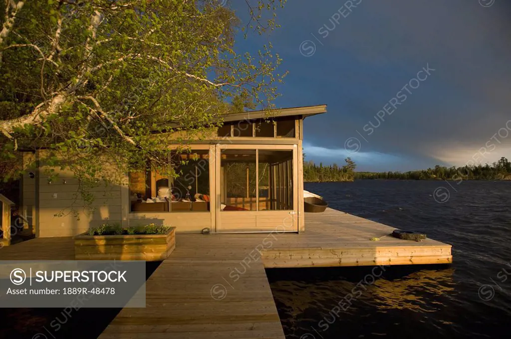 Boathouse, Lake of the Woods, Ontario, Canada