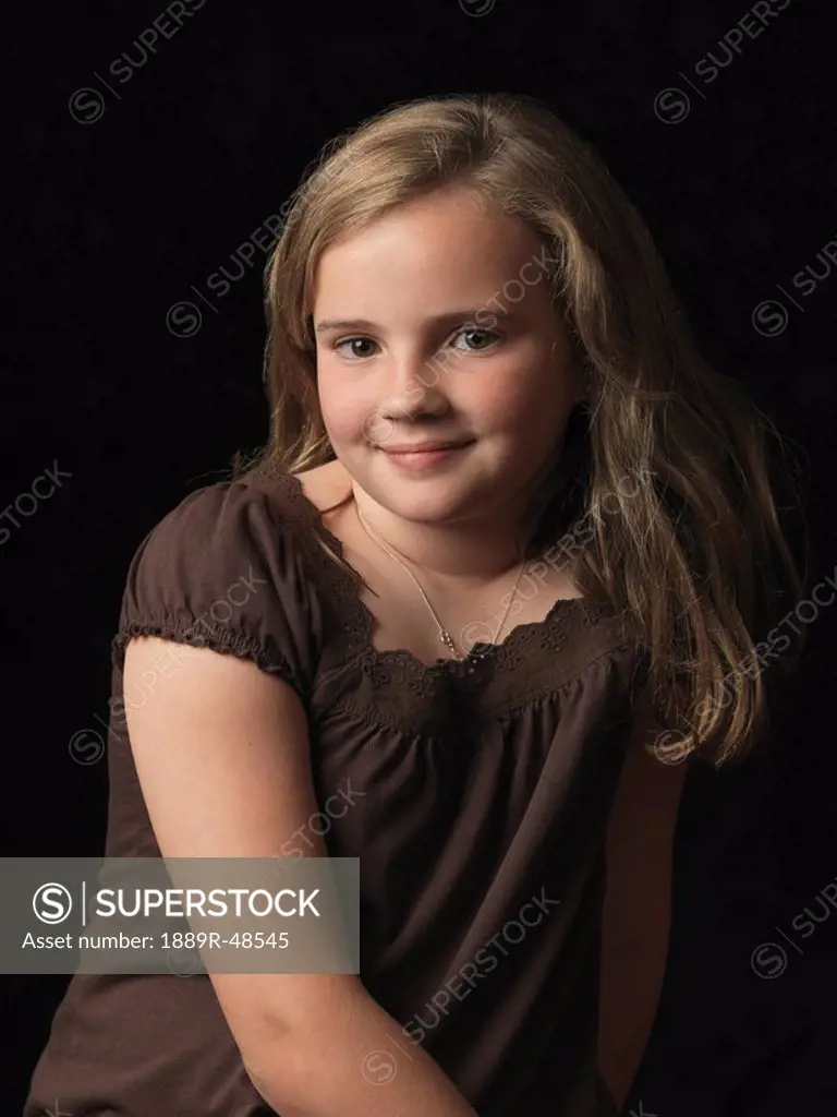 Portrait of 9 year_old girl