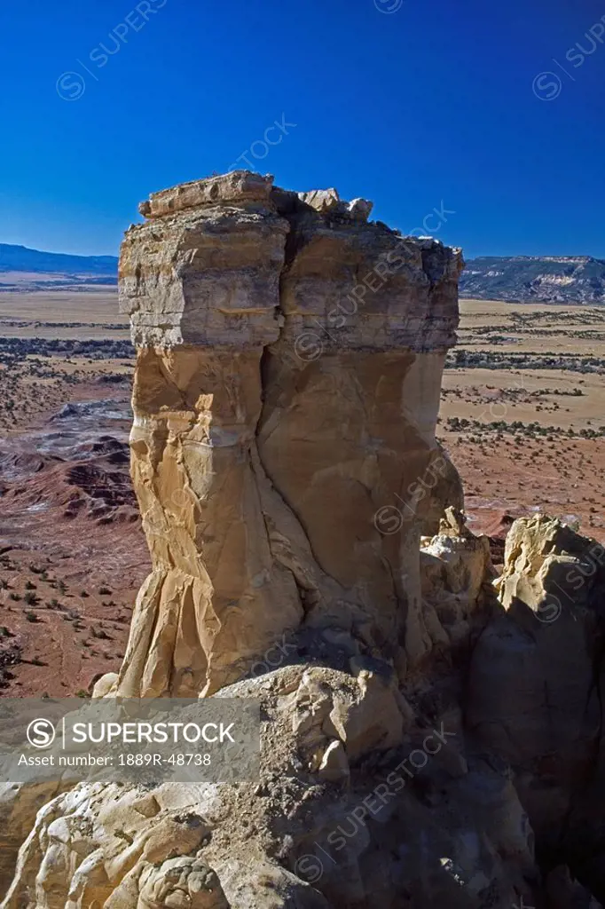 Chimney Rock, sandstone formation, Chama River basin, New Mexico, USA