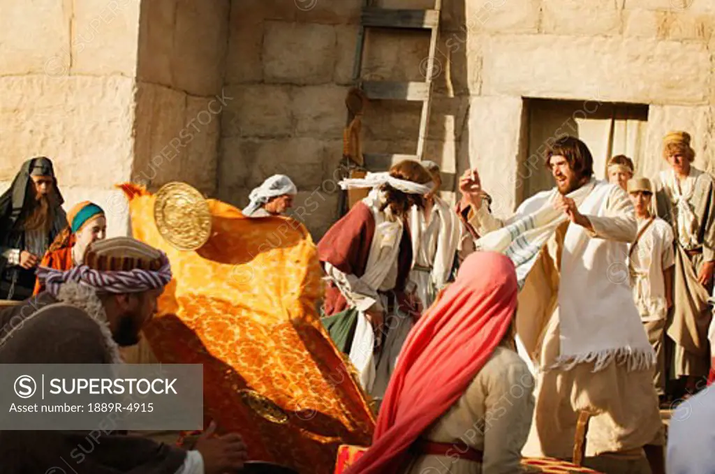Jesus shows his anger outside the temple
