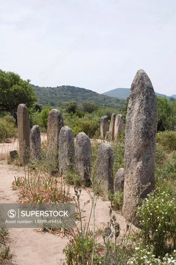menhir standing stones, filitosa, corsica, france