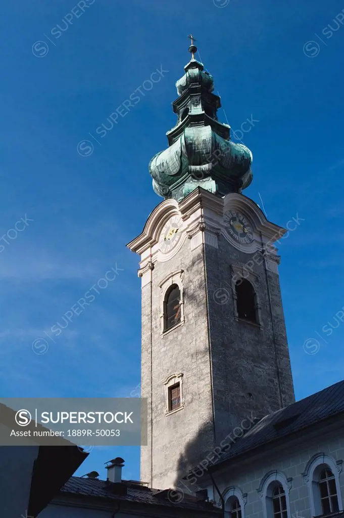 church bell tower, salzburg, austria