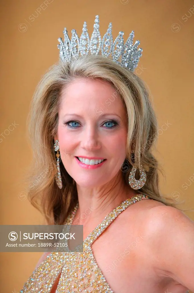 portrait of a woman wearing a tiara