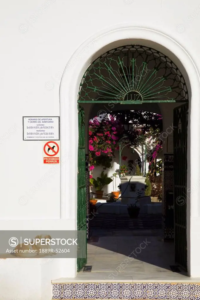 andalusia, spain, an open doorway to a house near tarifa