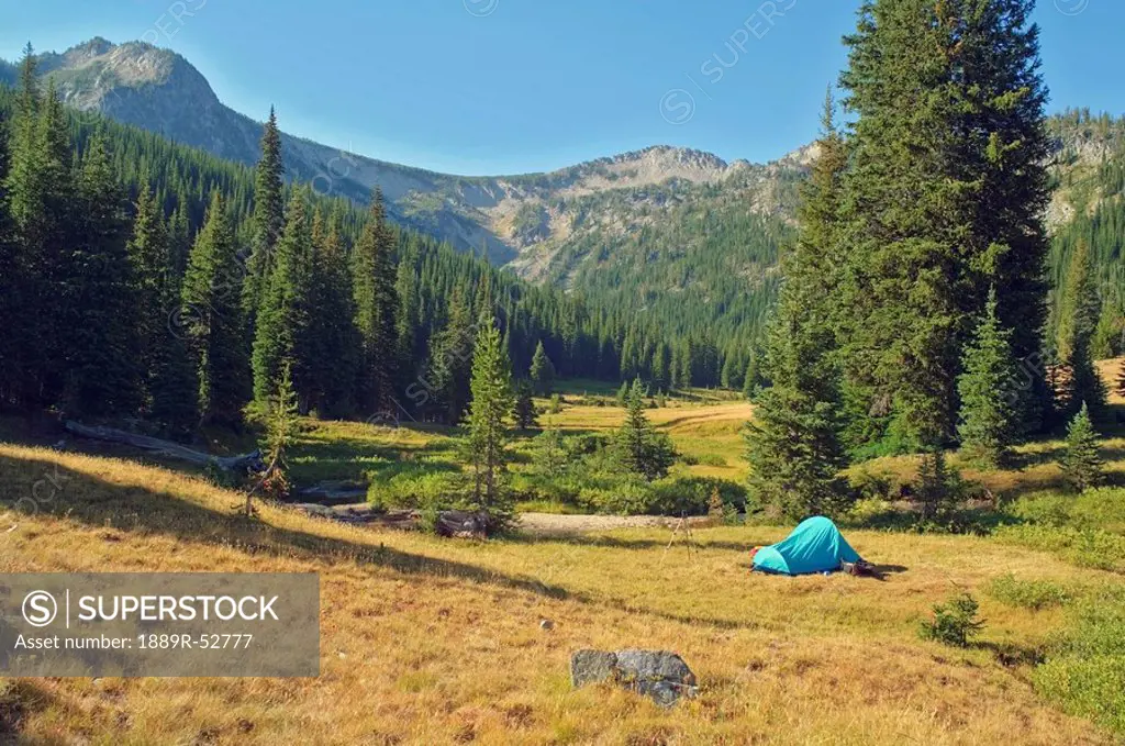 eaglecap wilderness, oregon, united states of america, backcountry camping in brownie basin