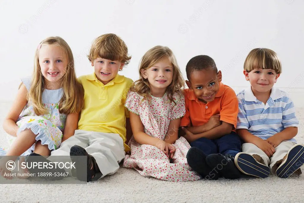 a group of children