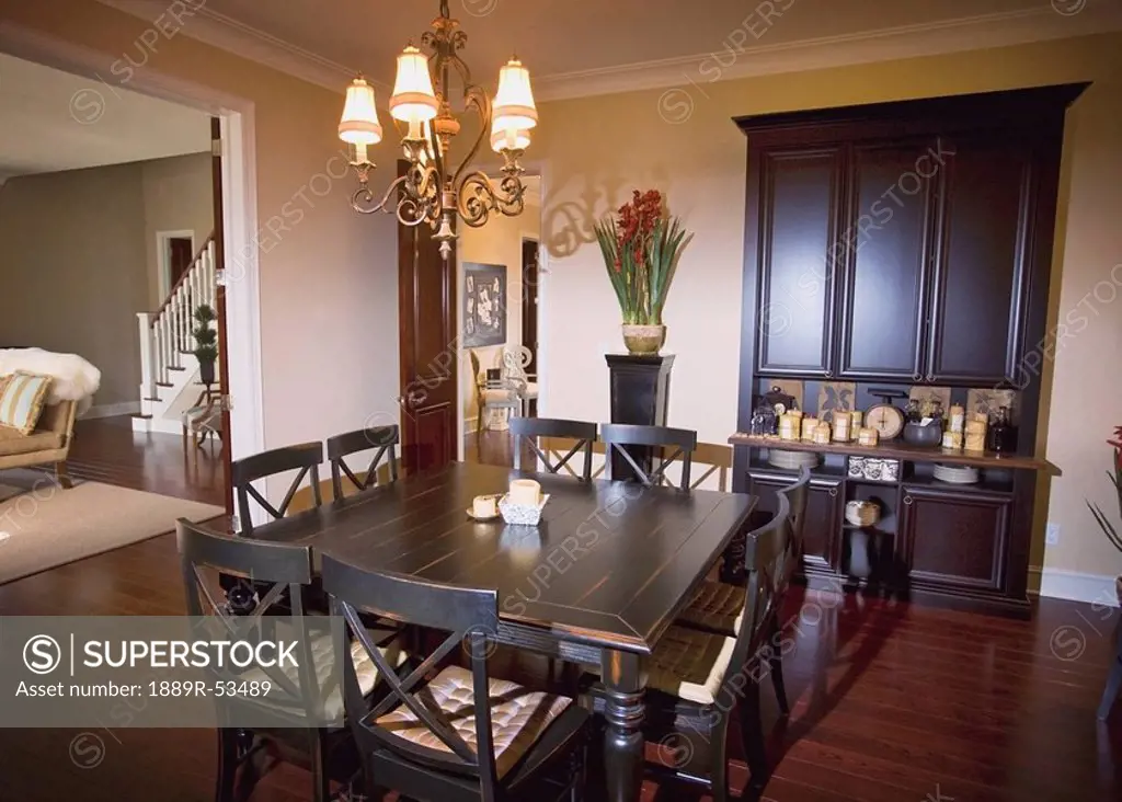 a home dining room