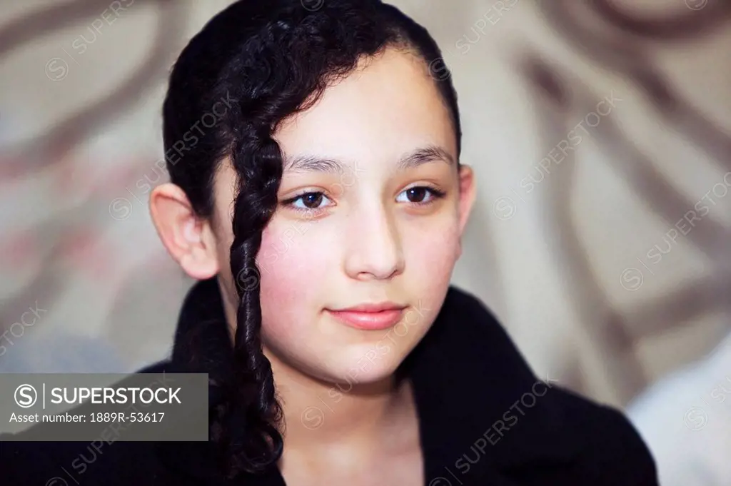 portrait of a girl wearing black