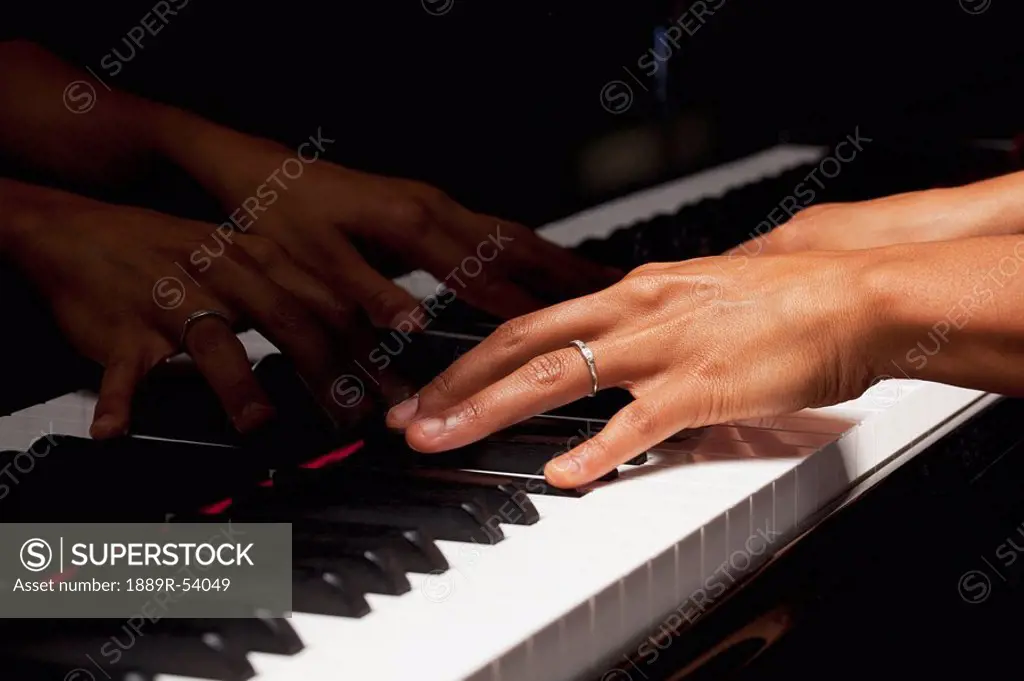 fort lauderdale, florida, united states of america, hands playing the piano