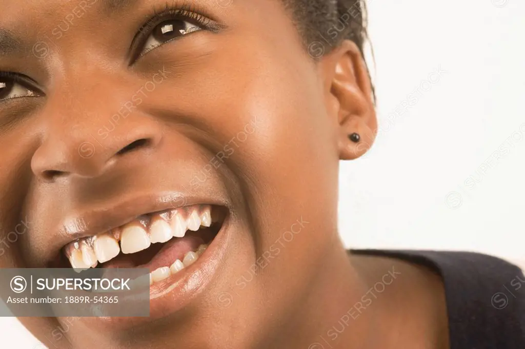 Portrait Of A Girl Laughing