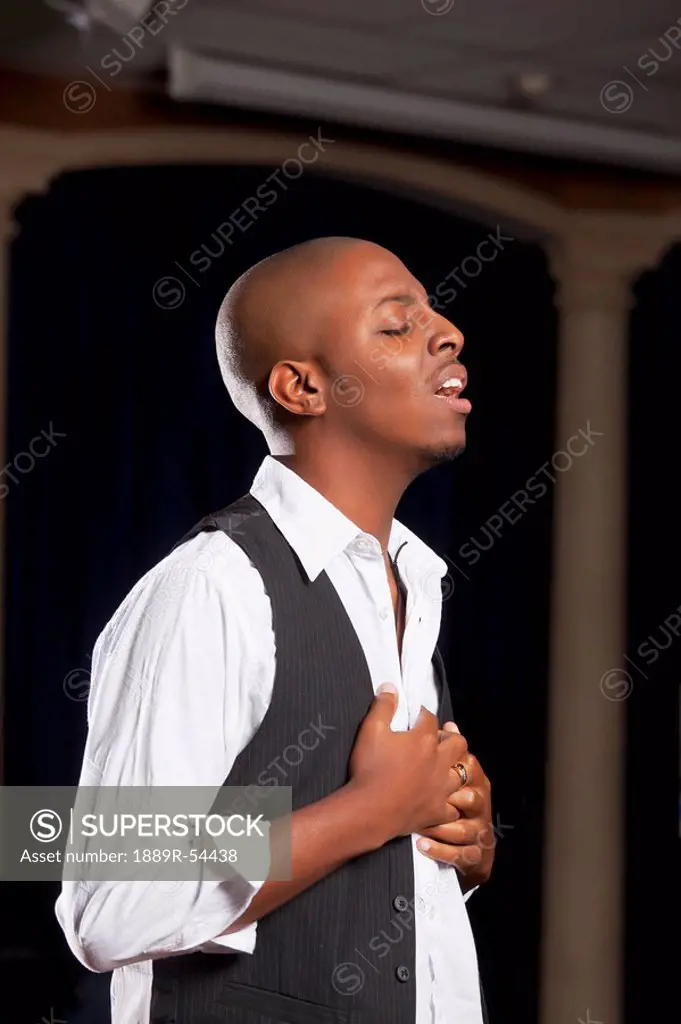 Fort Lauderdale, Florida, United States Of America, A Man Singing In Worship