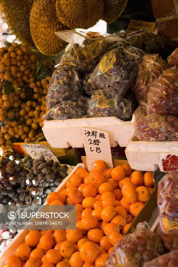 New York, New York, United States Of America, Fruit At A Street Market