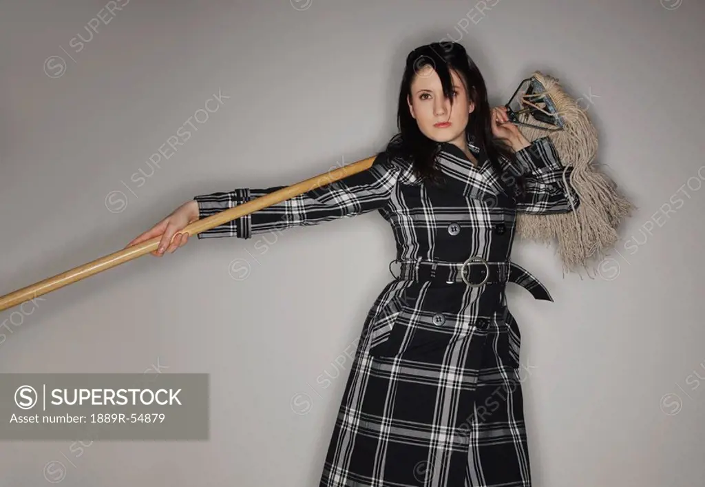 A Woman With A Mop
