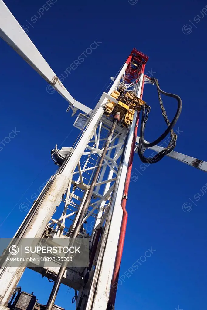 edson, alberta, canada, low angle of a drilling rig