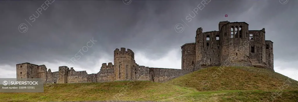 warkworth castle, warkworth, northumberland, england