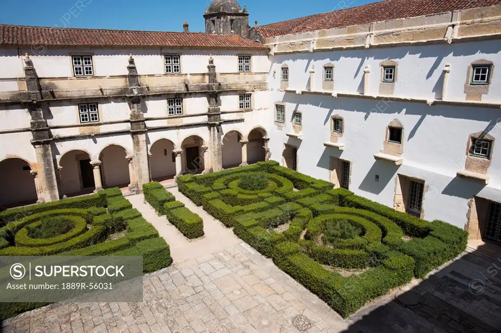 cloisters in the convent of the order of christ, tomar, portugal