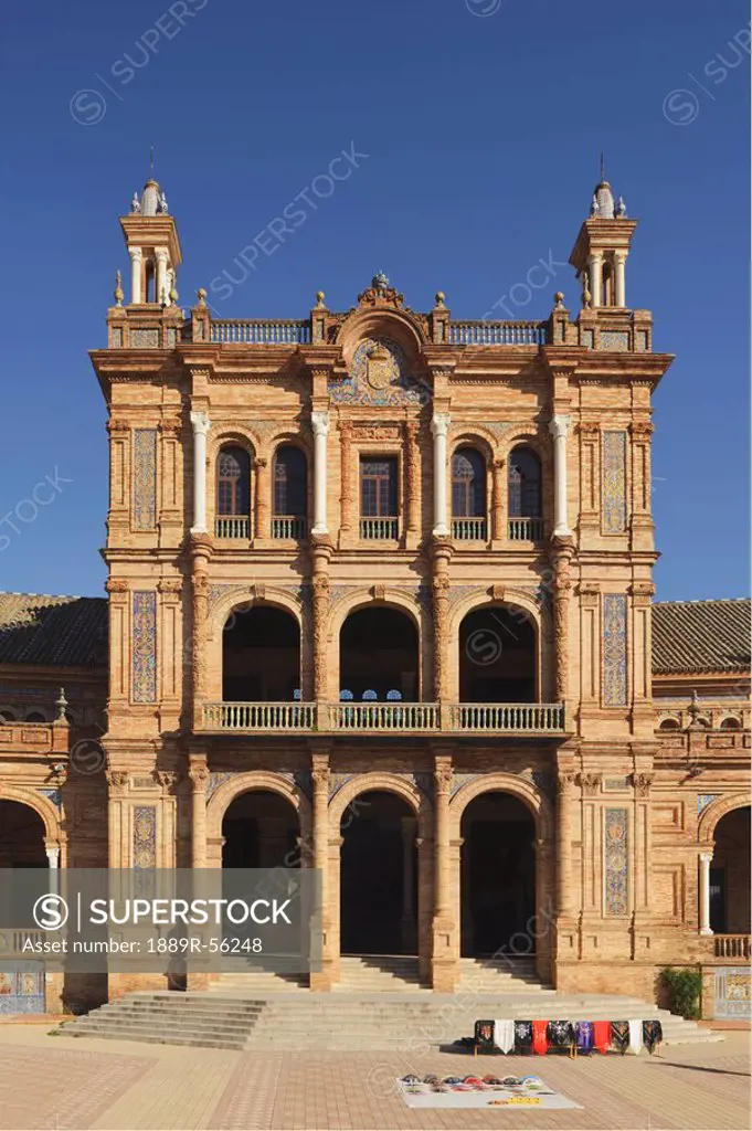 seville, andalusia, spain, plaza de españa