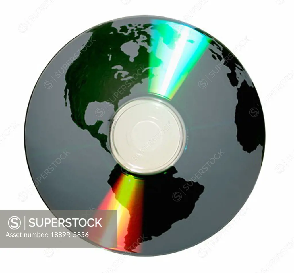 Map on computer CD