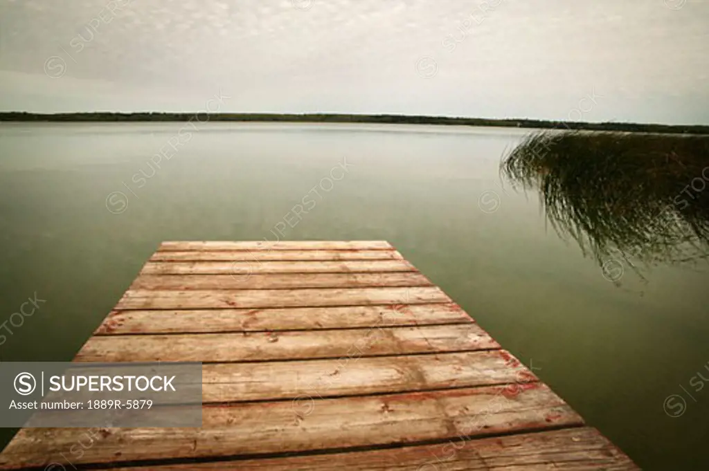 A dock at a lake