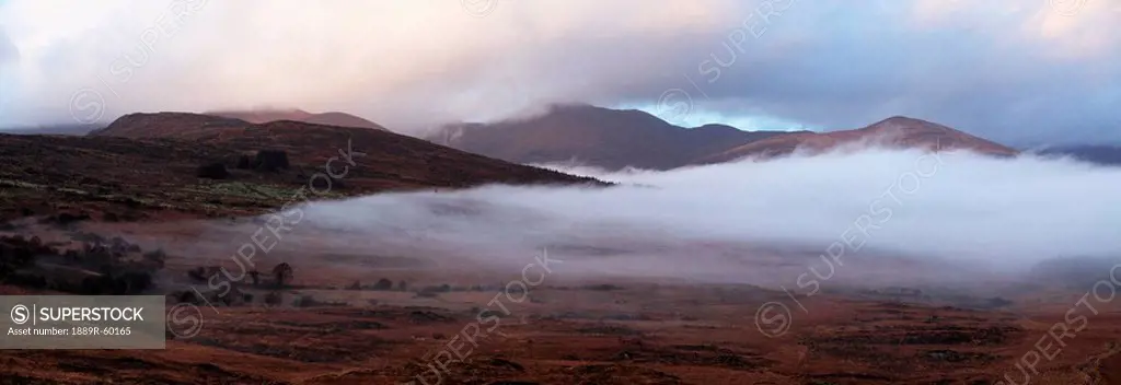 County Kerry, Ireland, Fog Over Kerry Mountains Near Blackwater