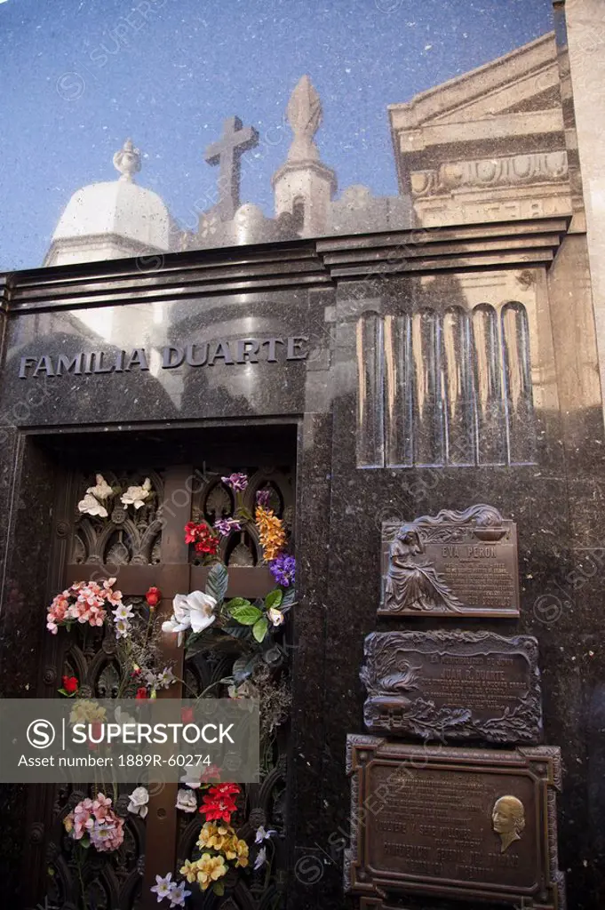 Buenos Aires, Argentina, A Mausoleum In Recoleta Cemetery