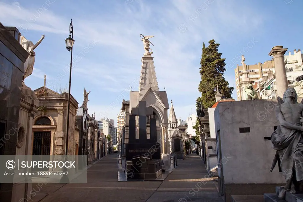 Buenos Aires, Argentina, Tombs And Mausoleums In Recoleta Cemetery