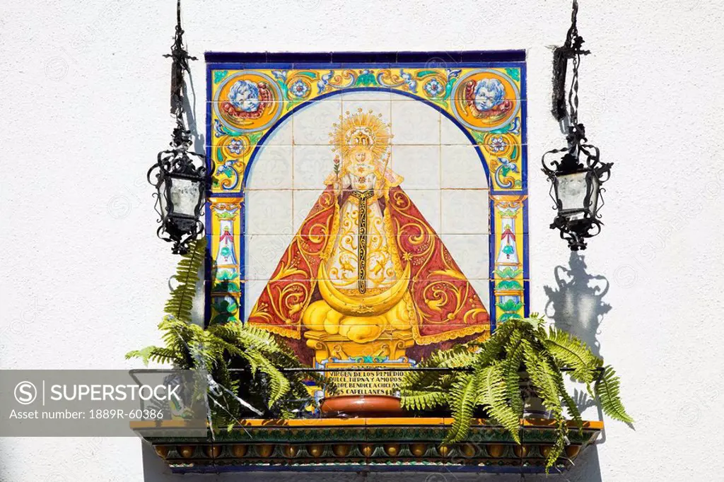 Chiclana, Andalusia, Spain, A Picture Of The Virgen De Los Remedio