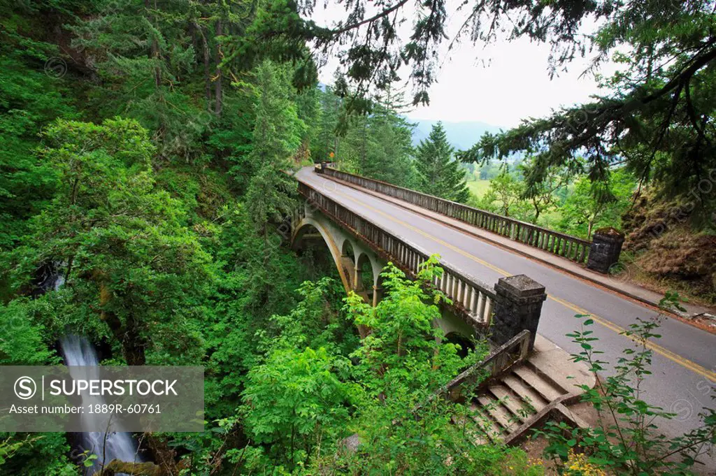 Oregon, United States Of America, Old Scenic Highway In The Columbia River Gorge National Scenic Area