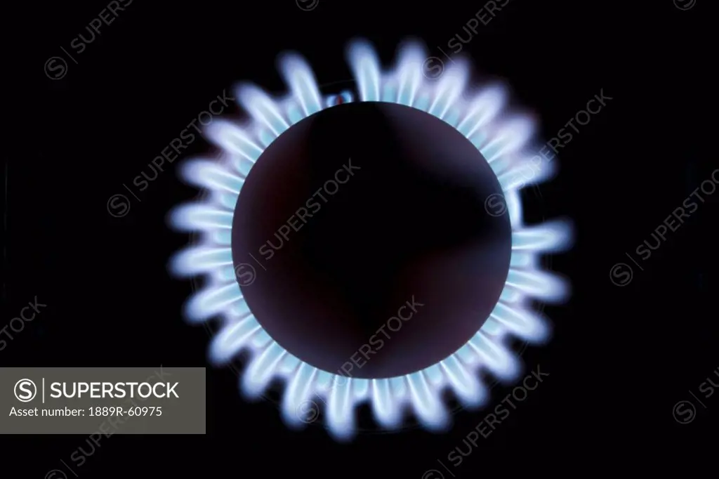 Gas Burner With Blue Flame