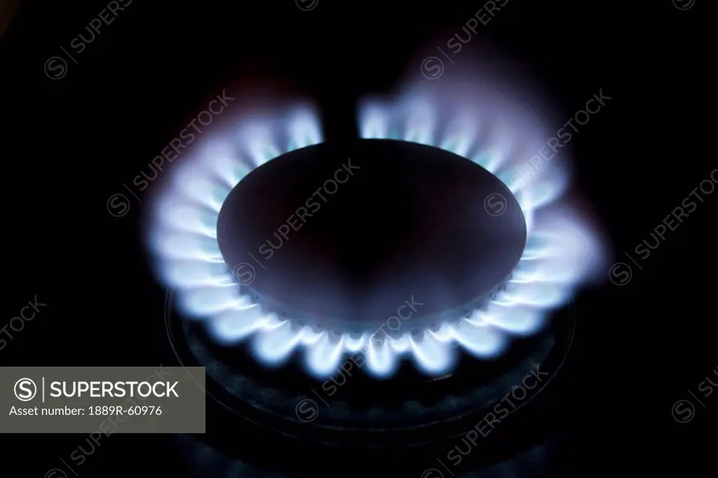 Gas Burner With Blue Flame