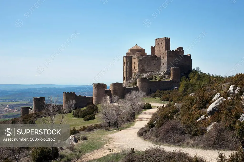 Entrance Path To Loarre Castle, Aragon, Huesca, Spain
