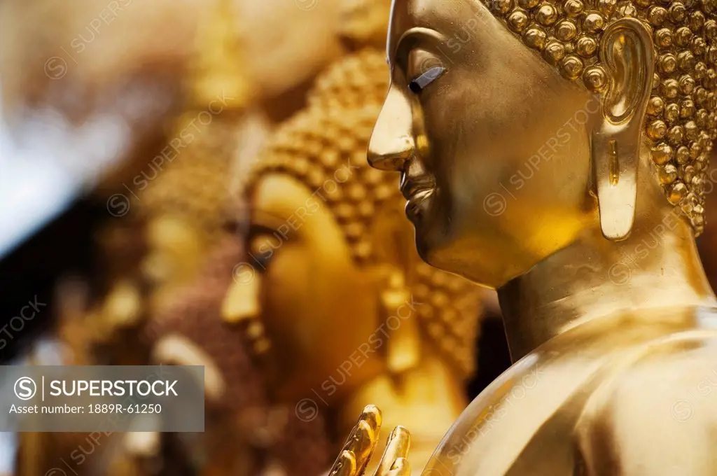 Buddhas In A Row At Doi Sutep Temple, Chiang Mai, Thailand