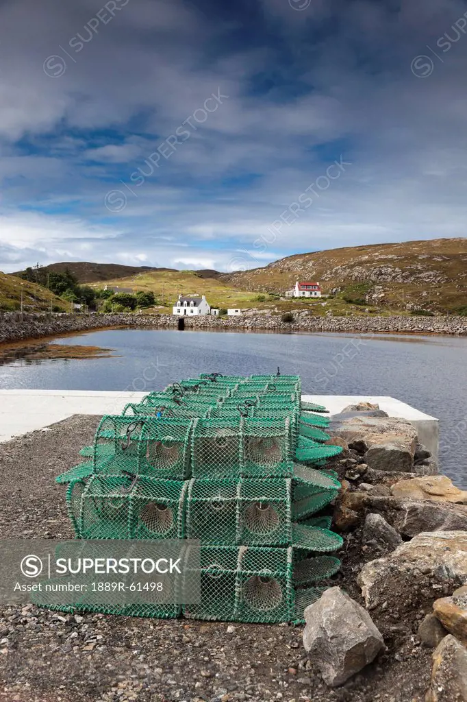 Fishing Traps Sitting On The Shore, Isle Of Barra, Scotland