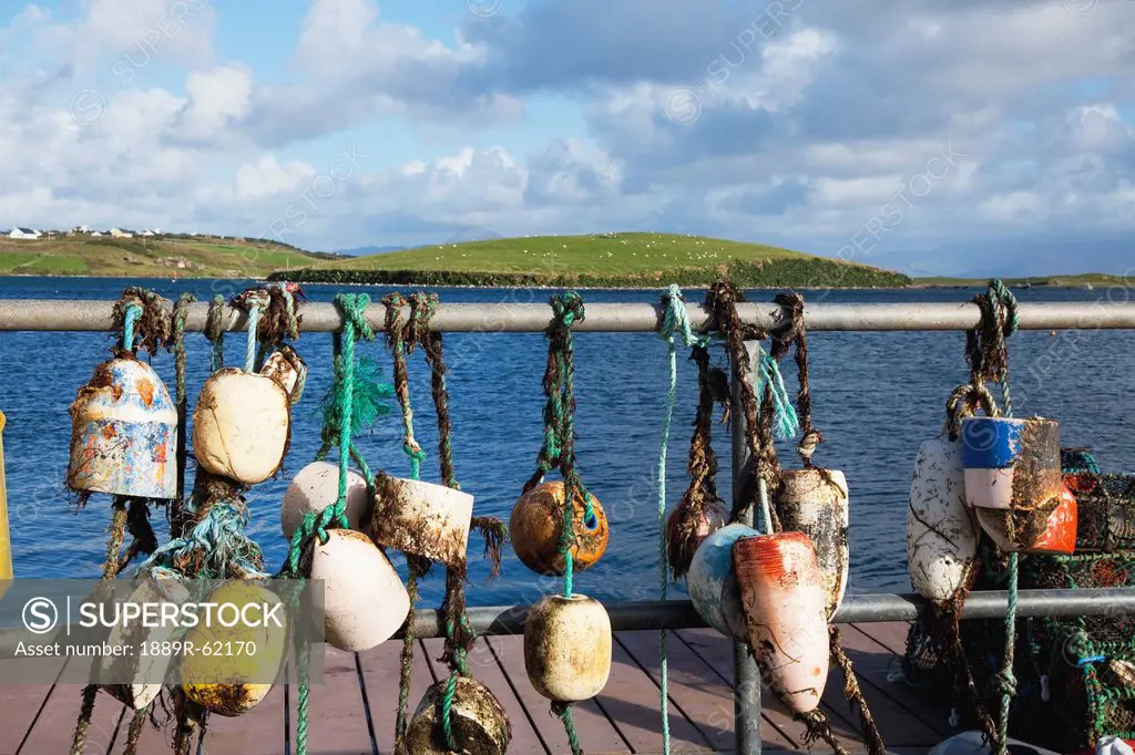 Buoys On Dock, Achill Island, County Mayo, Ireland
