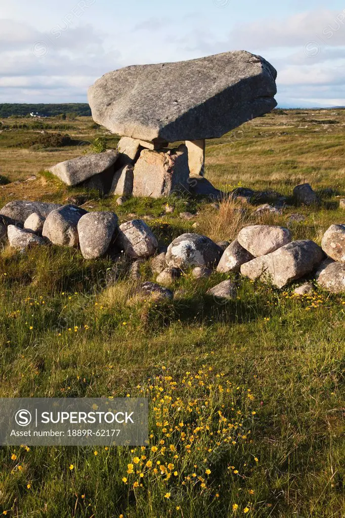 Ancient Dolmen Megalithic Tomb, Ardara, County Donegal, Ireland