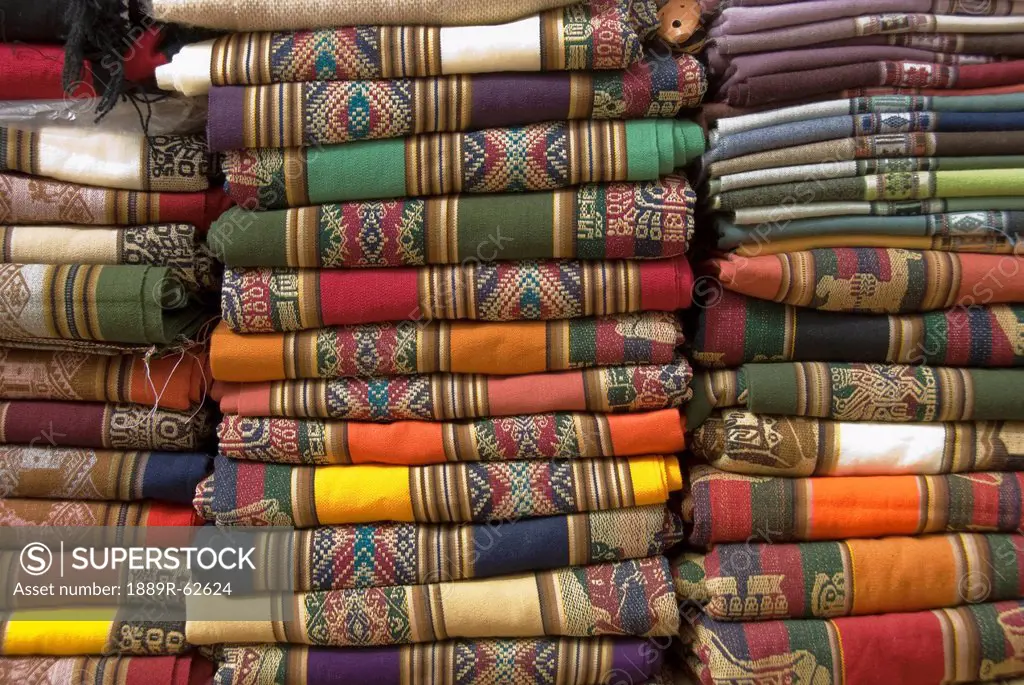 colorful argentine blankets, purmamarca, jujuy, argentina