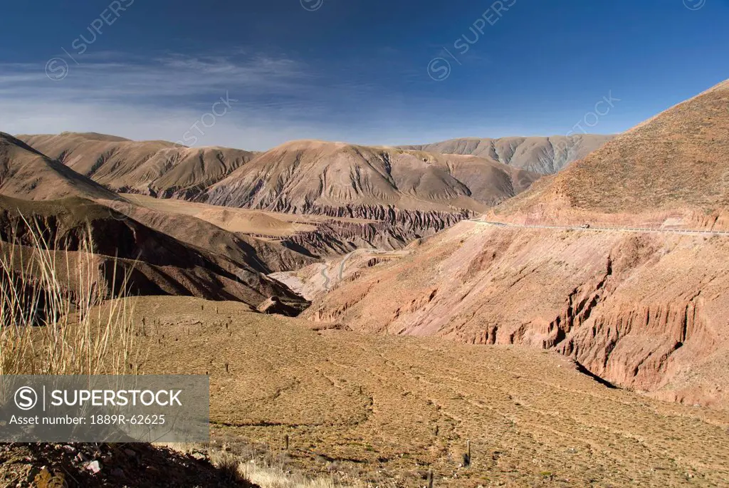 argentine landscape west of purmamarca, jujuy, argentina